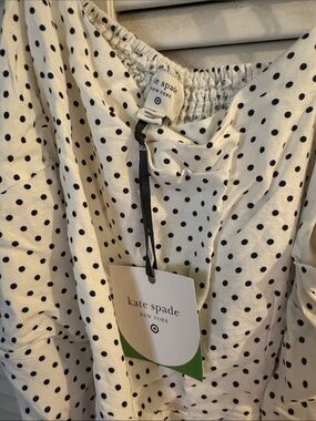 kate spade Black Polka Dot sundress on Ivory